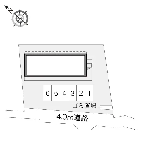 ★手数料０円★府中市是政　月極駐車場（LP）